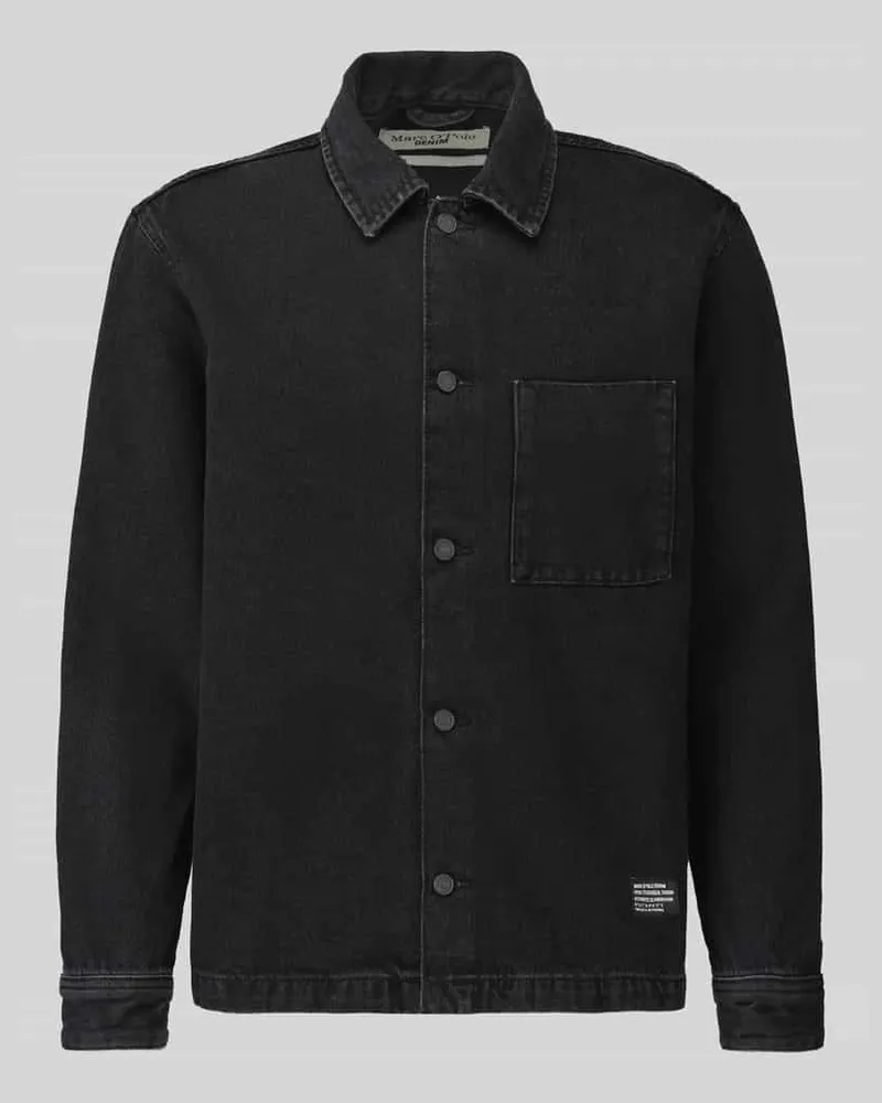 Marc O'Polo Hemdjacke mit Brusttasche Black