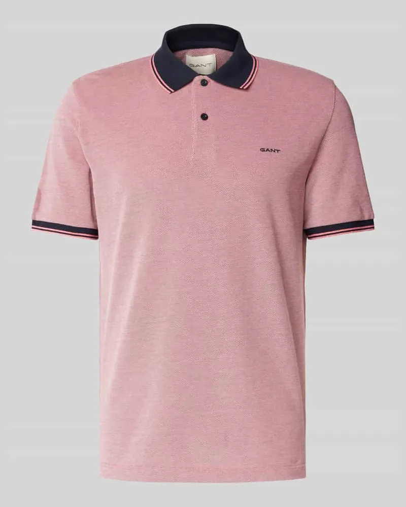 Gant Regular Fit Poloshirt mit Label-Stitching Modell 'OXFORD 