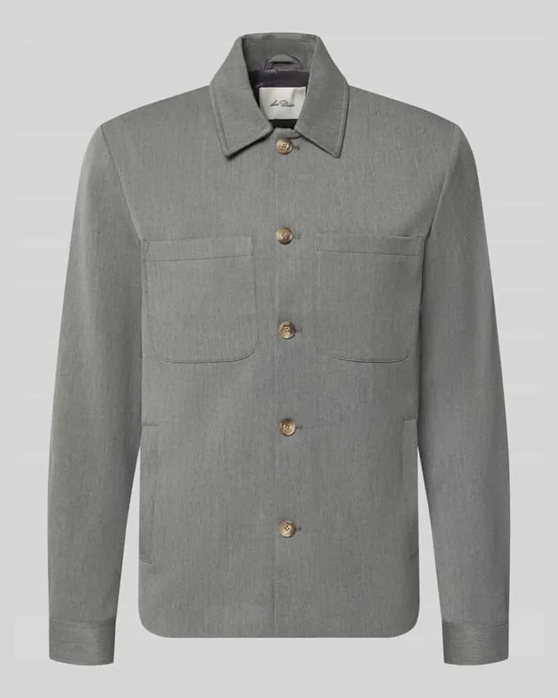 LES DEUX Hybrid Jacke mit Brusttaschen Modell 'Marseille Hellgrau