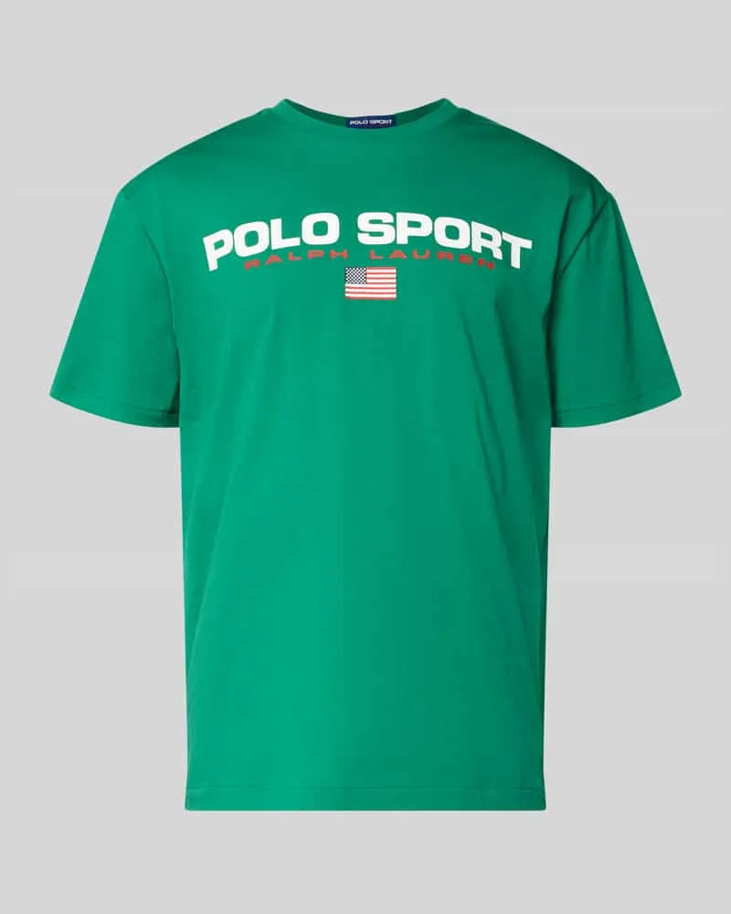 Ralph Lauren Relaxed Fit T-Shirt aus reiner Baumwolle Gruen