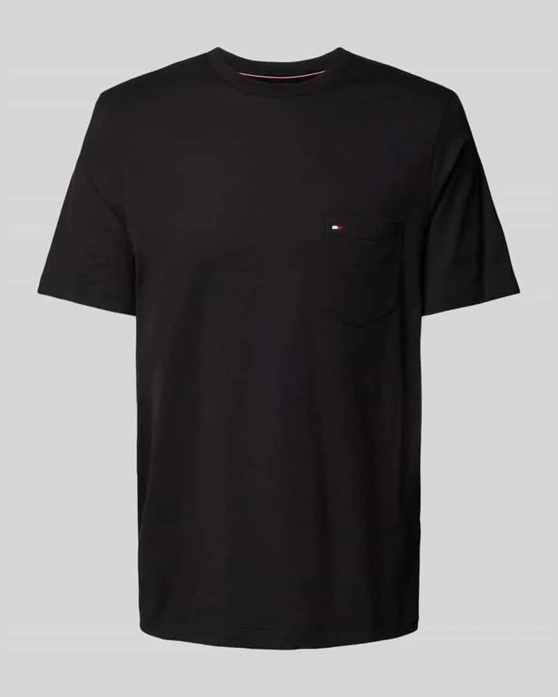 Tommy Hilfiger Regular Fit T-Shirt aus reiner Baumwolle Black