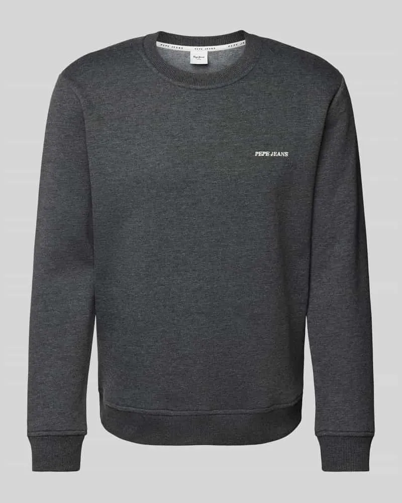 Pepe Jeans Sweatshirt mit Label-Stitching Modell 'DAMIAN 