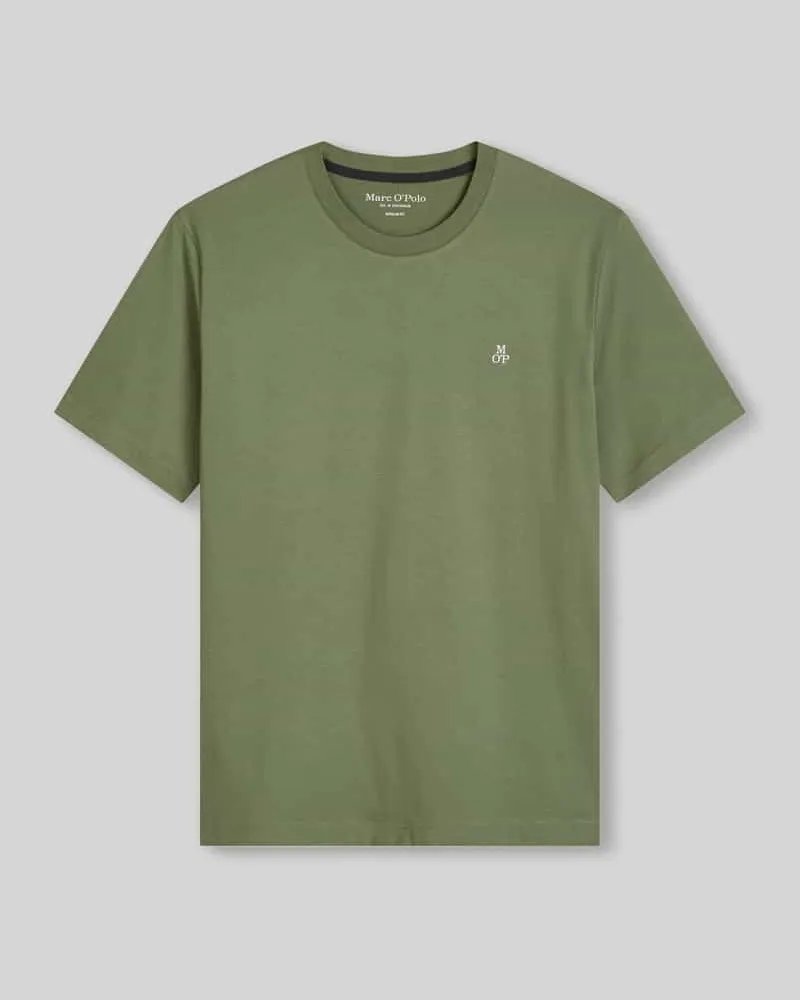 Marc O'Polo Regular Fit T-Shirt aus reiner Baumwolle Gruen