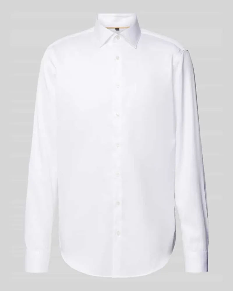 JAKE*S Regular Fit Businesshemd aus Satin 