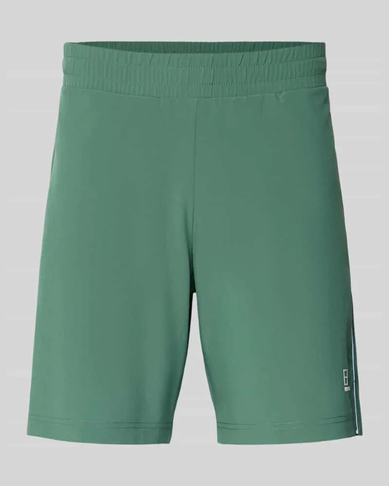 EA7 Shorts mit elastischem Bund und Logo Gruen