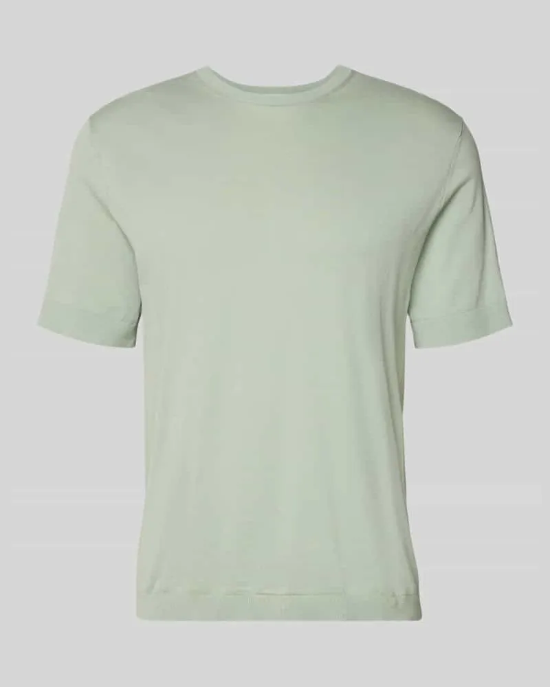 Selected Homme Regular Fit Strick-Shirt aus Bio-Baumwolle Modell 'TORINO Hellgruen