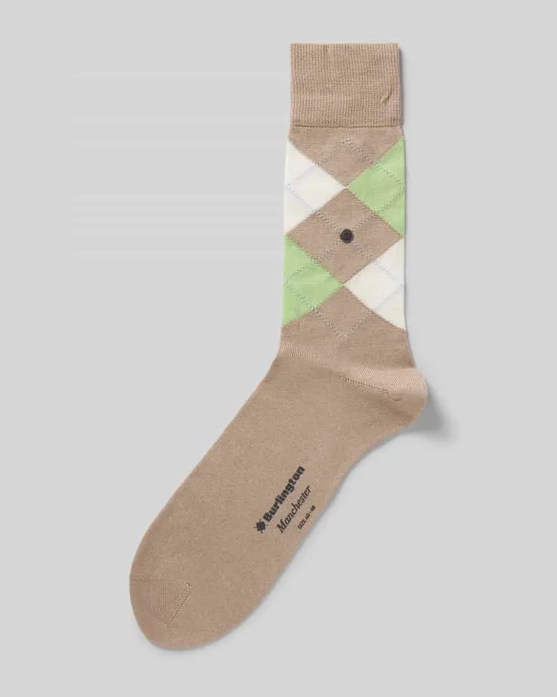 Burlington Socken aus Baumwoll-Mix Modell 'MANCHESTER Haematit