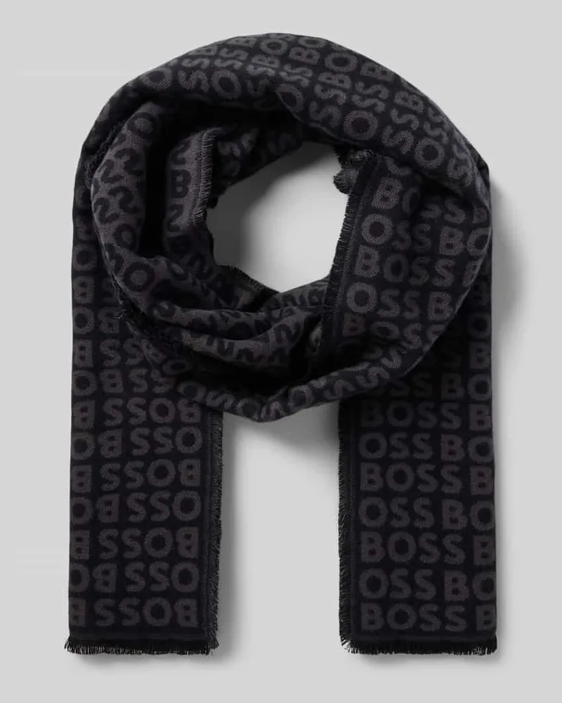 HUGO BOSS Schal aus reiner Viskose Modell 'TADIC Black