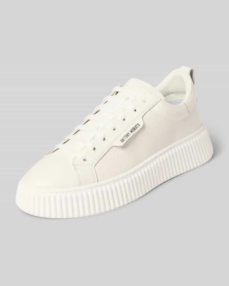 Antony Morato Sneaker aus Leder Modell 'HOPPER Weiss