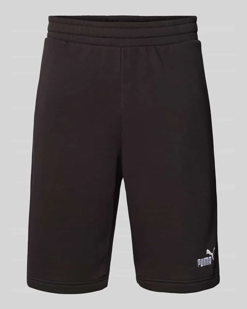 Puma Regular Fit Sweatshorts mit Label-Stitching Modell 'ESS No. 1 
