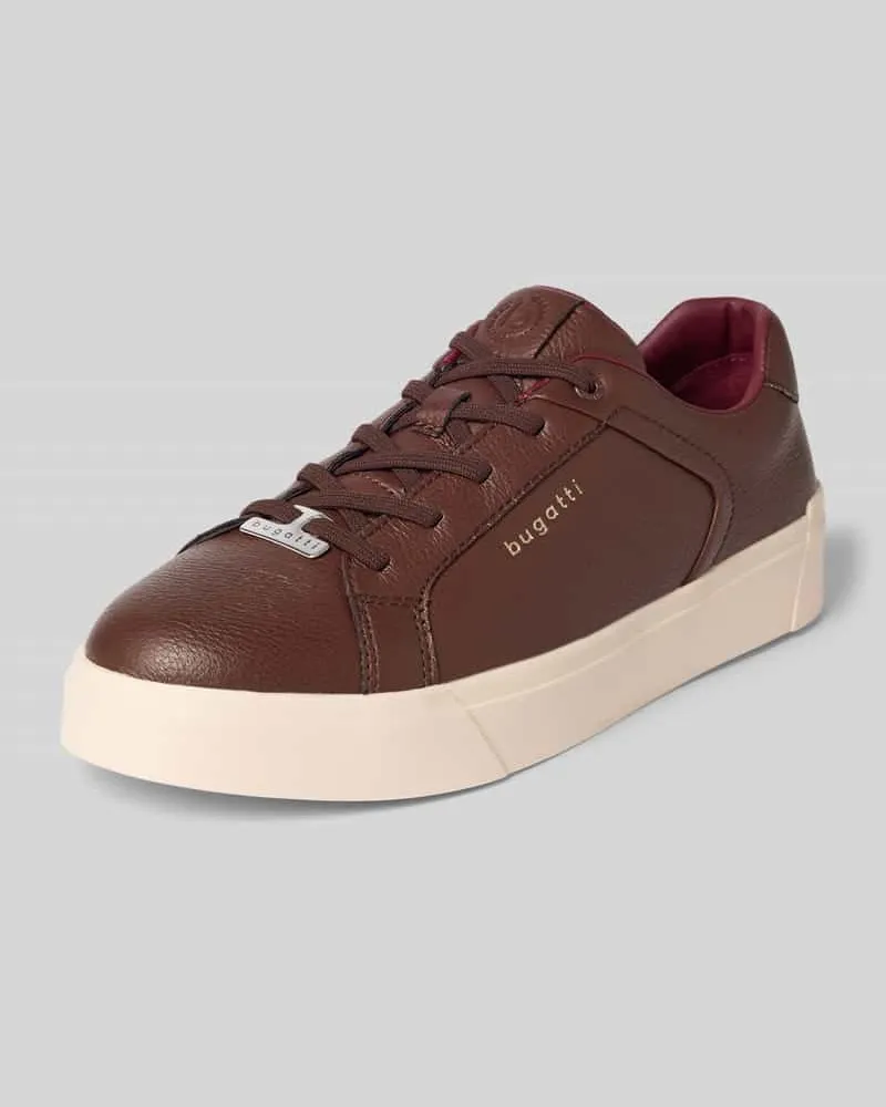 Bugatti Sneaker mit Label-Details Modell 'Gunter Dunkelbraun