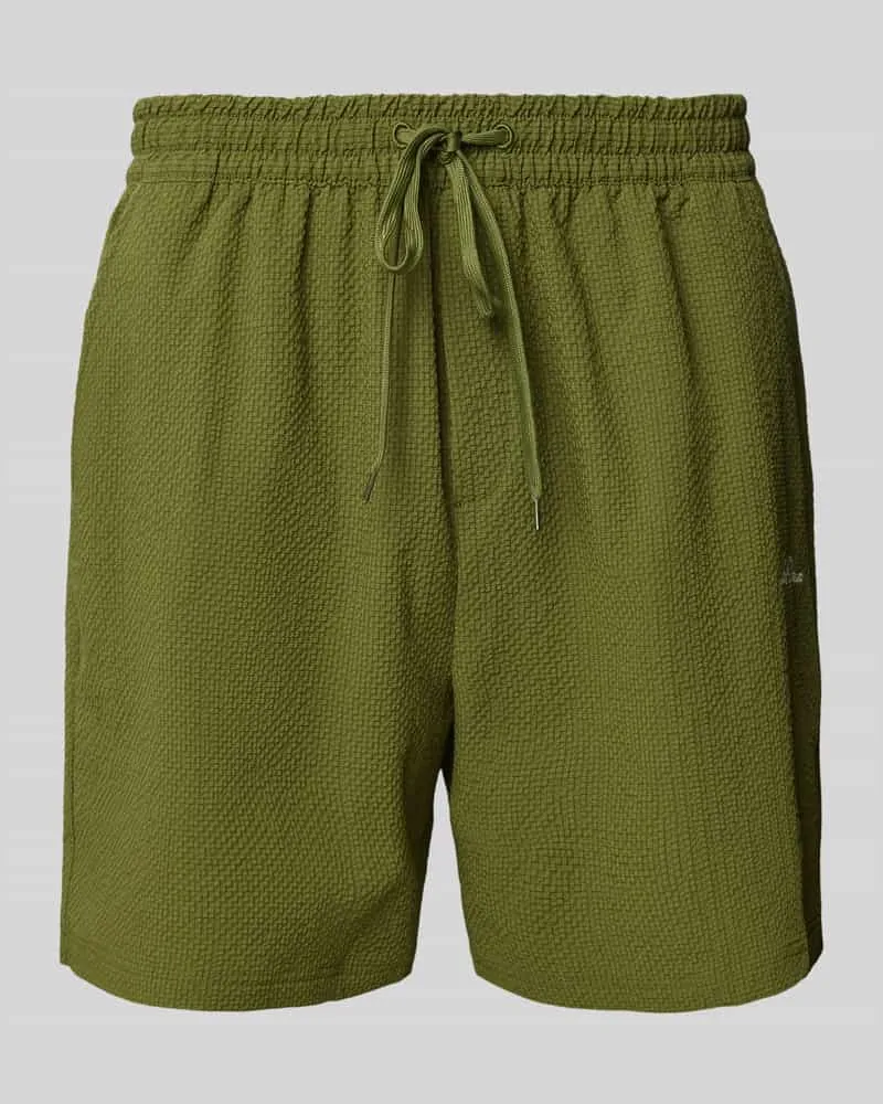 LES DEUX Regular Fit Badehose mit Strukturmuster Modell 'Stan Gruen