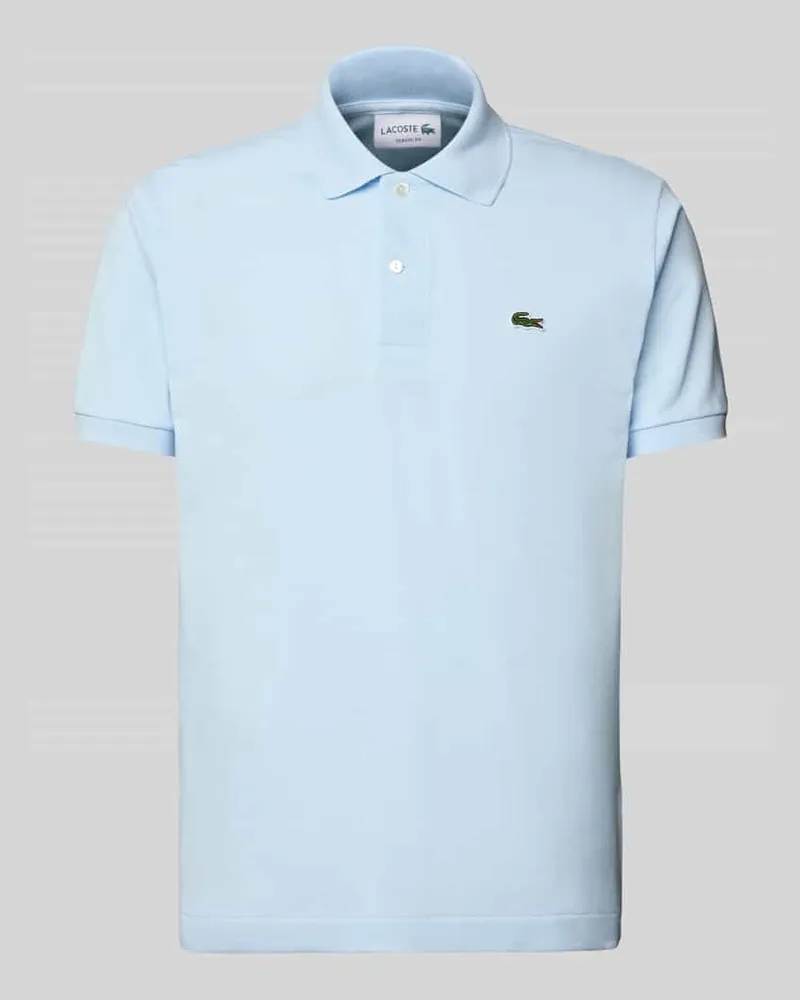 Lacoste Poloshirt mit Label-Stitching Modell 'L.12.12 CORE Hellblau