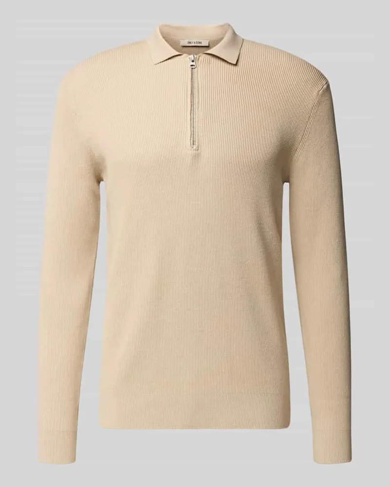 Only & Sons Regular Fit Strickpullover aus Baumwoll-Mix Modell 'PHIL 