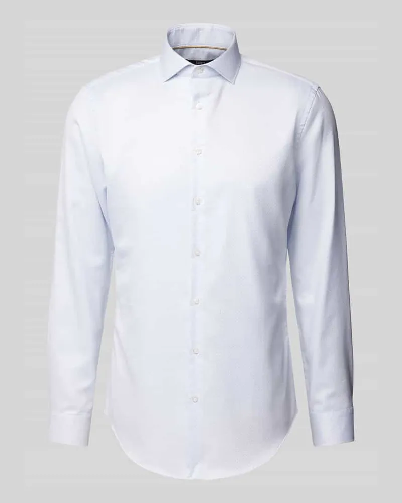 JAKE*S Regular Fit Business-Hemd mit Kentkragen Weiss