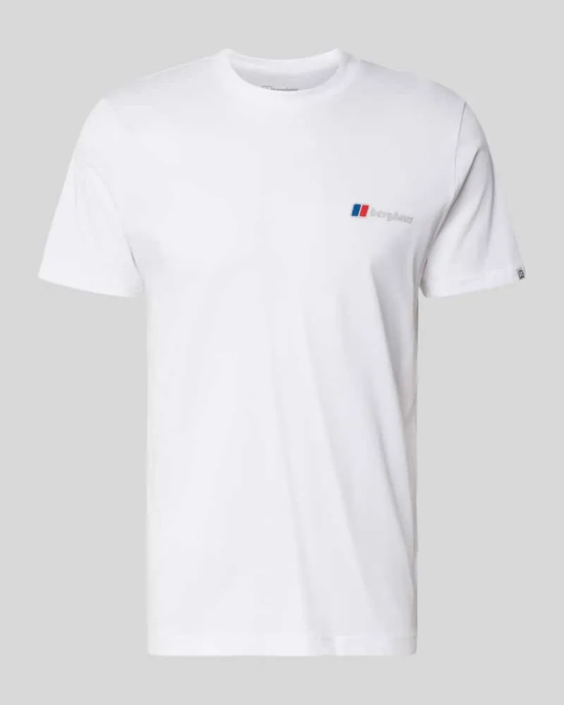 Berghaus T-Shirt mit Logo und Rundhalsausschnitt Weiss