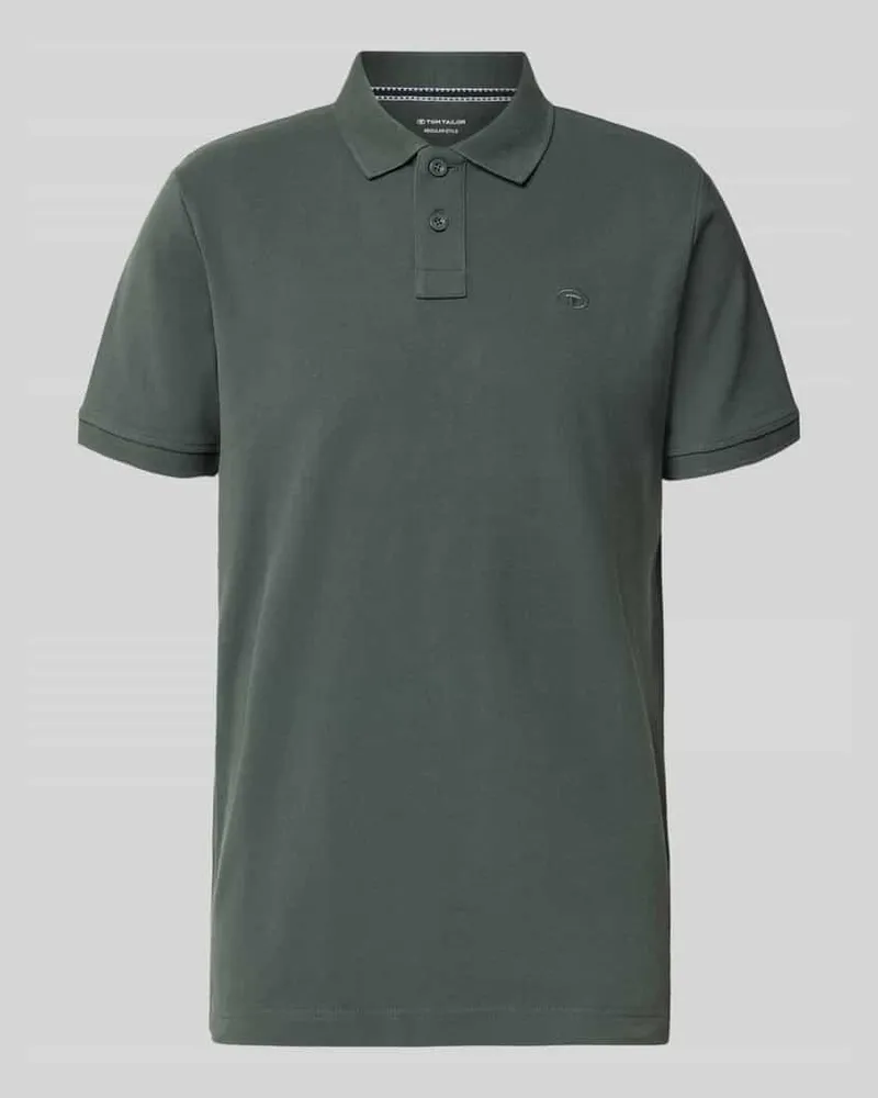 Tom Tailor Regular Fit Poloshirt aus Baumwoll-Mix Oliv