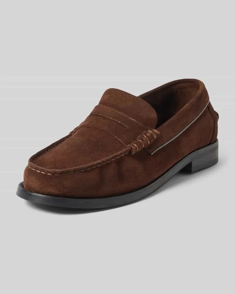 Tommy Hilfiger Lederloafers mit Blockabsatz 