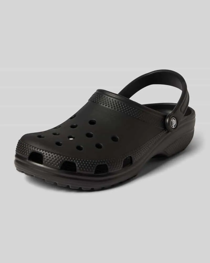 Crocs Clogs mit Label-Detail Black