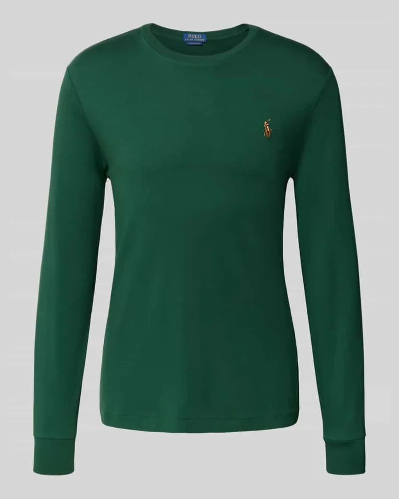 Ralph Lauren Longsleeve mit gerippten Abschlüssen Gruen