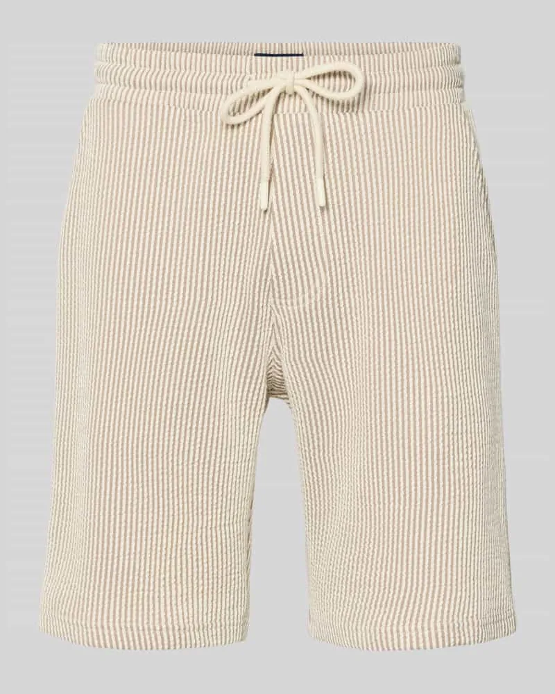 McNeal Shorts mit elastischem Bund und Kordelzug Mud