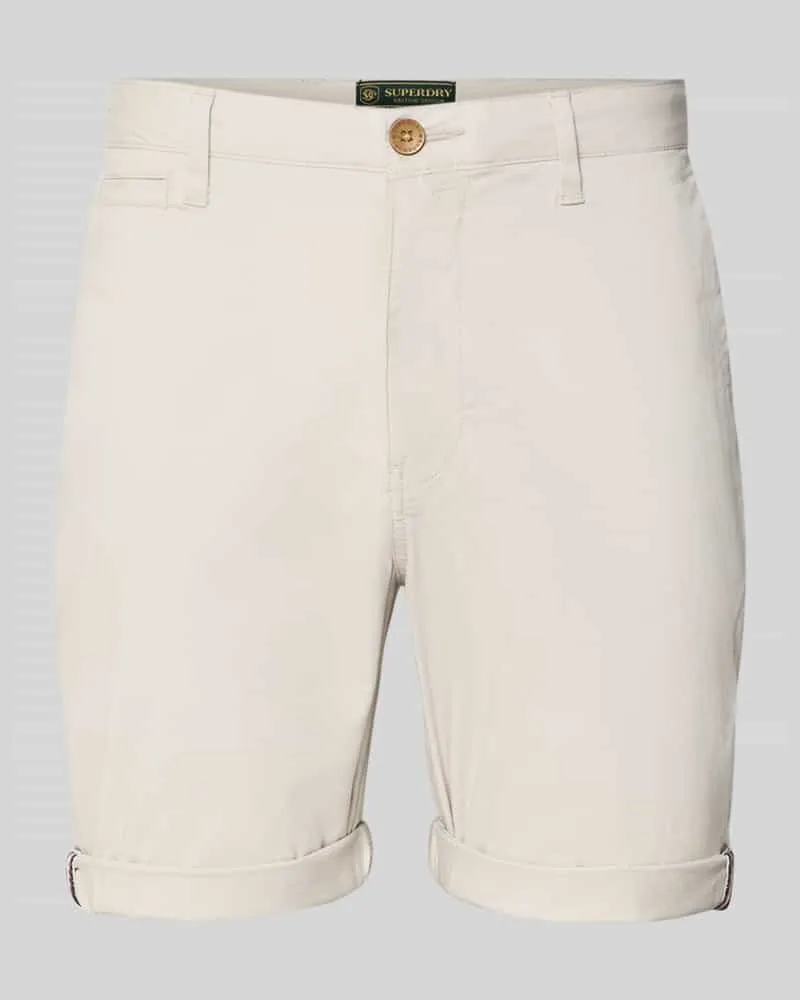 Superdry. Regular Fit Shorts mit Münztasche Hellgrau