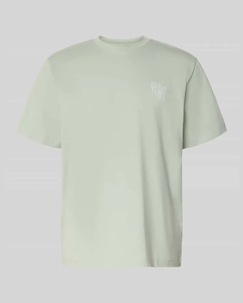 Selected Homme Regular Fit T-Shirt aus reiner Baumwolle Modell 'HASPEN Gruen