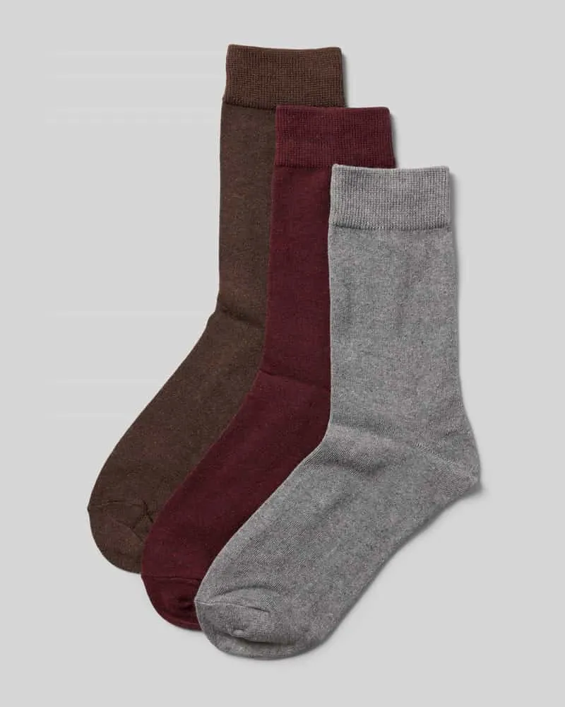 Jack & Jones Socken aus Baumwoll-Mix Modell 'JACORDINARY' im 3er-Pack 