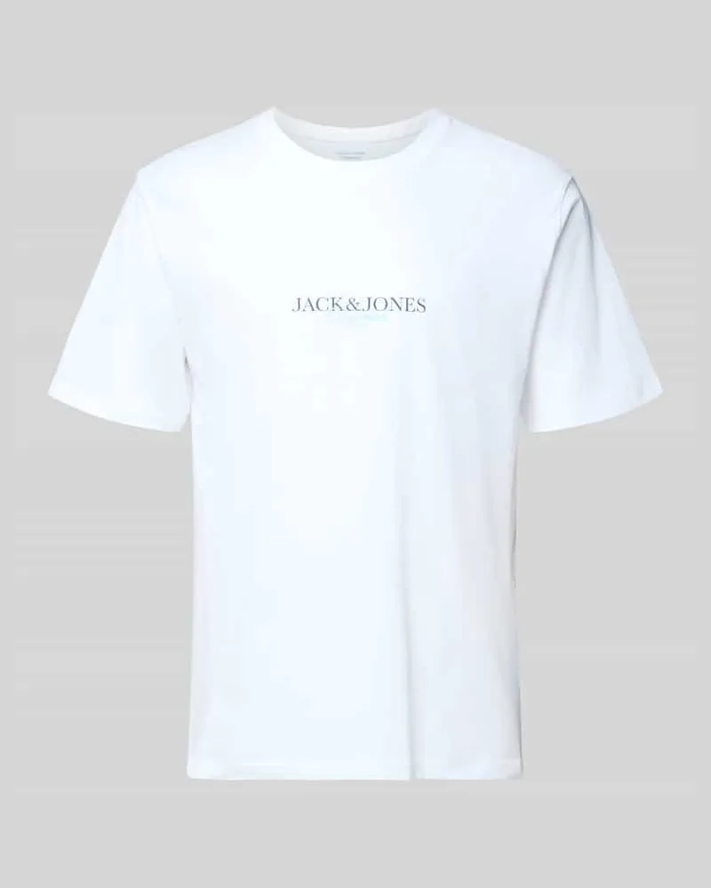 Jack & Jones T-Shirt mit Label-Print Modell 'BILLYBURG 