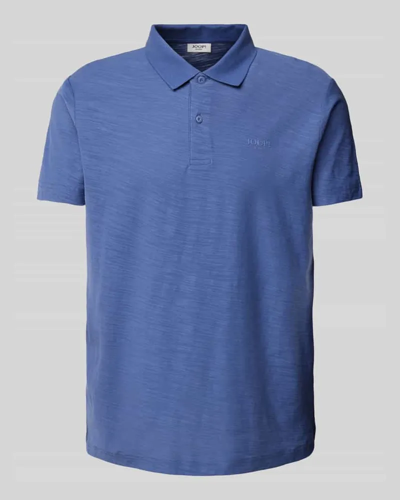 JOOP! Poloshirt mit Label-Print Modell 'Alonso Dunkelblau