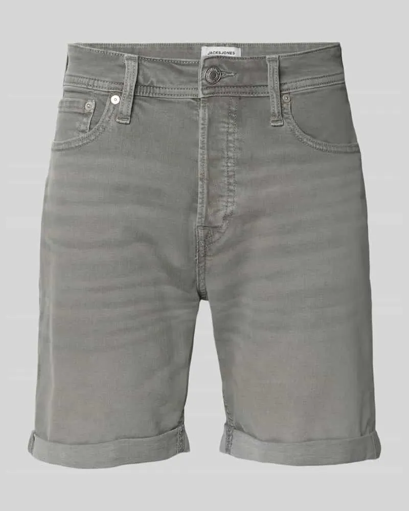 Jack & Jones Regular Fit Jeansshorts im 5-Pocket-Design Modell 'RICK 