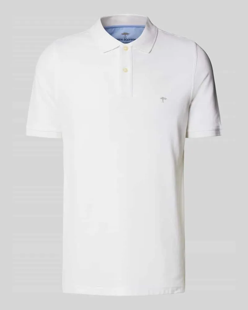 Fynch-Hatton Regular Fit Poloshirt mit Label-Stitching 