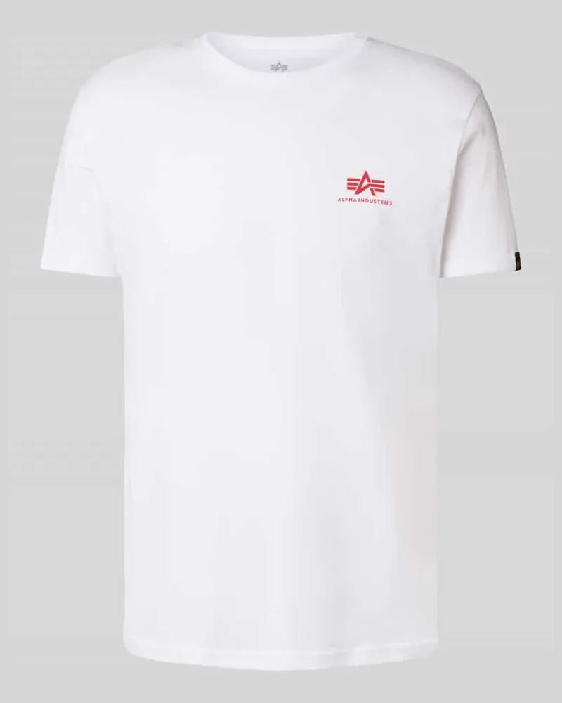 Alpha Industries T-Shirt mit Label-Print 