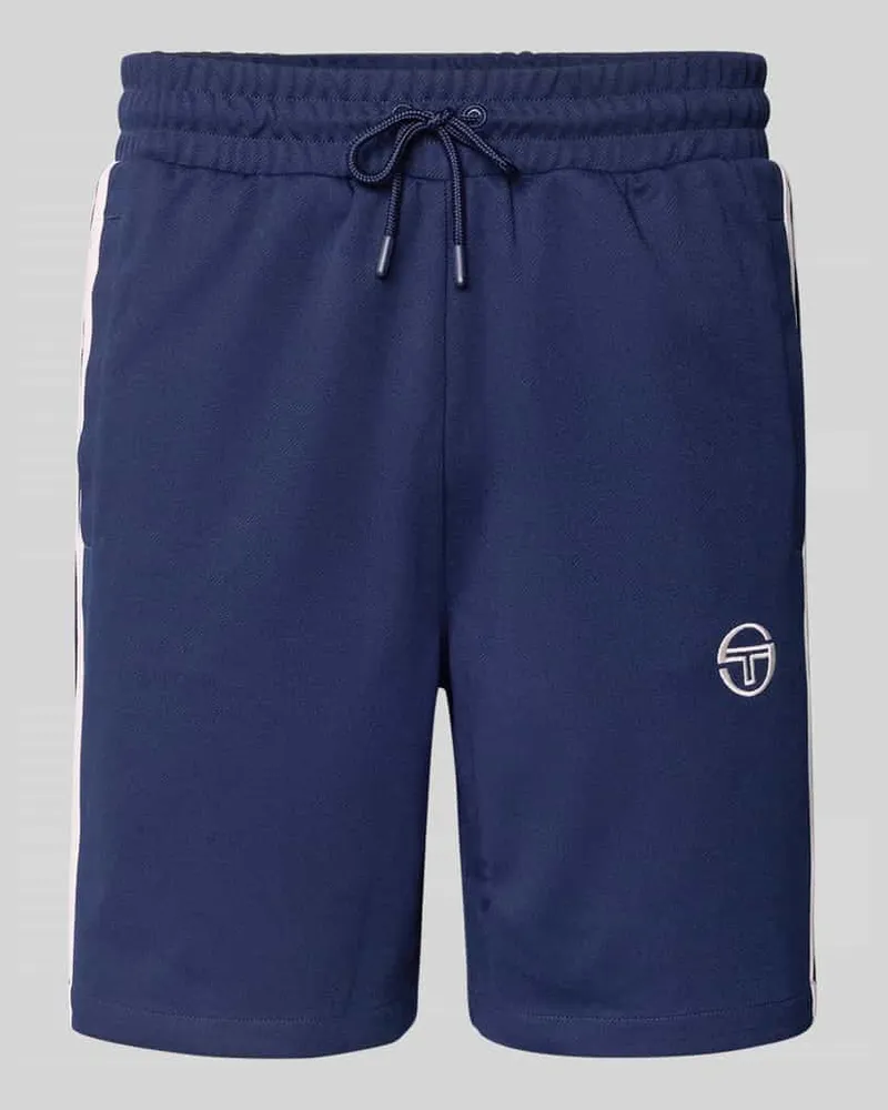 Sergio Tacchini Shorts mit elastischem Bund Modell 'PIETRAPERTOSAA Dunkelblau