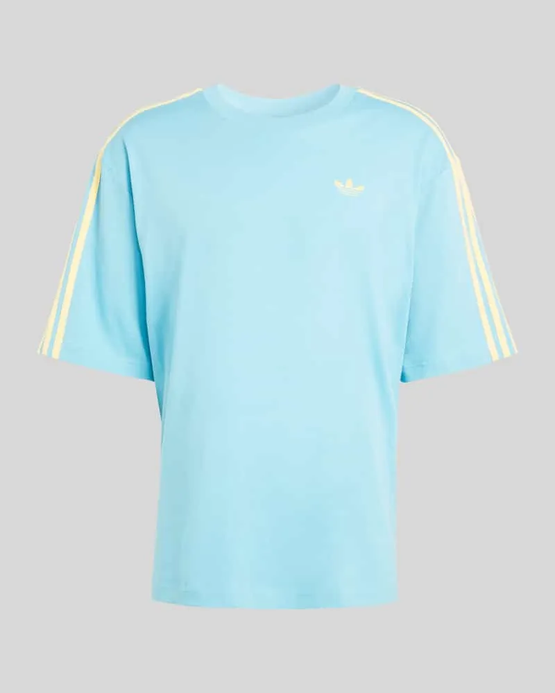 adidas Loose Fit T-Shirt mit Logo Stitching Tuerkis