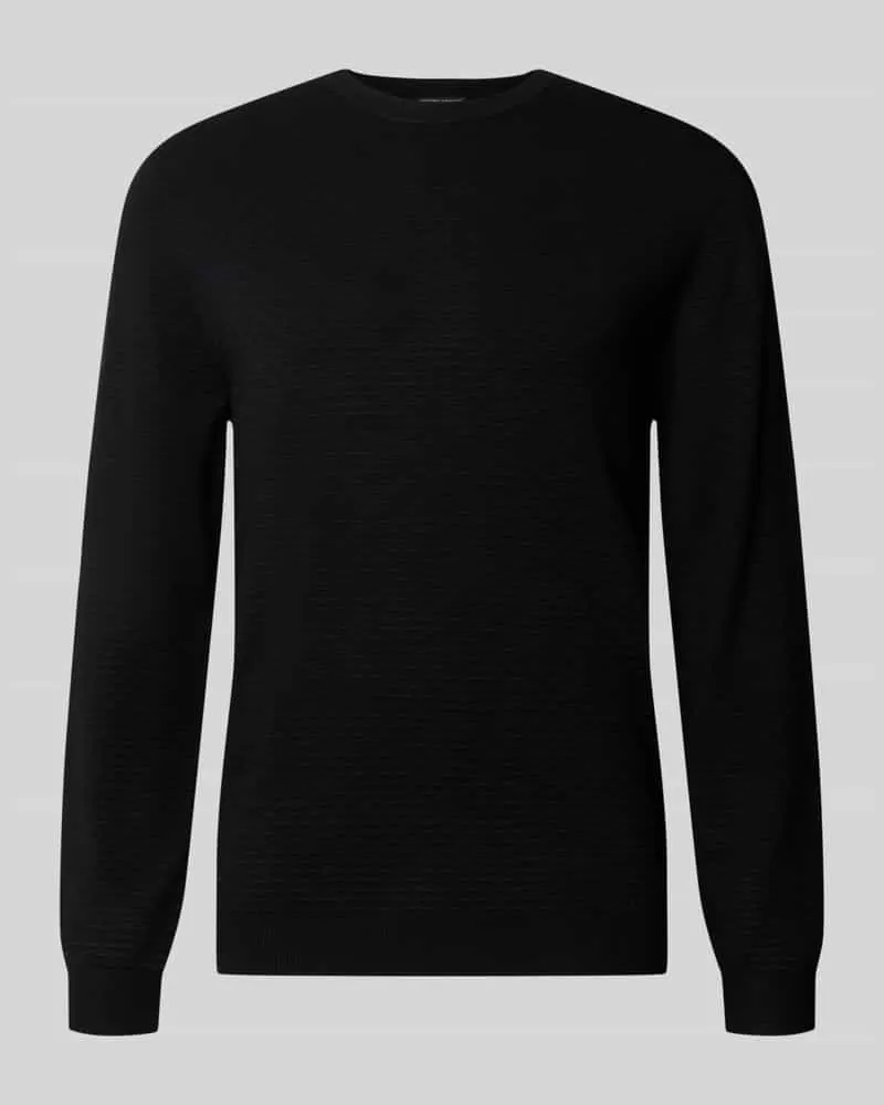 Antony Morato Regular Fit Strickpullover aus Viskose-Mix Black