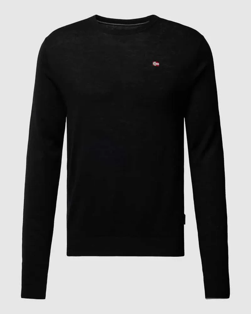Napapijri Longsleeve mit Label-Stitching Modell 'DAMAVAND 