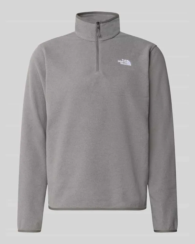 The North Face Fleecepullover mit Troyer-Kragen Modell 'GLACIER Hellgrau