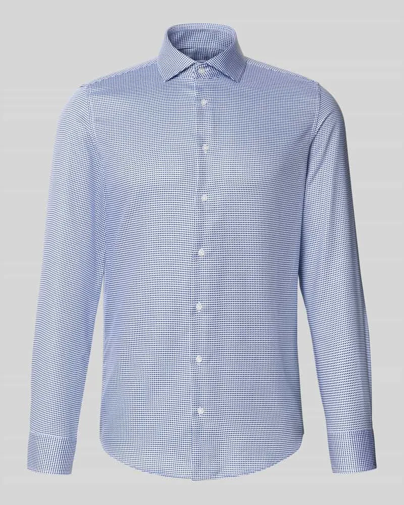 Seidensticker Slim Fit Business-Hemd mit Kentkragen Bleu