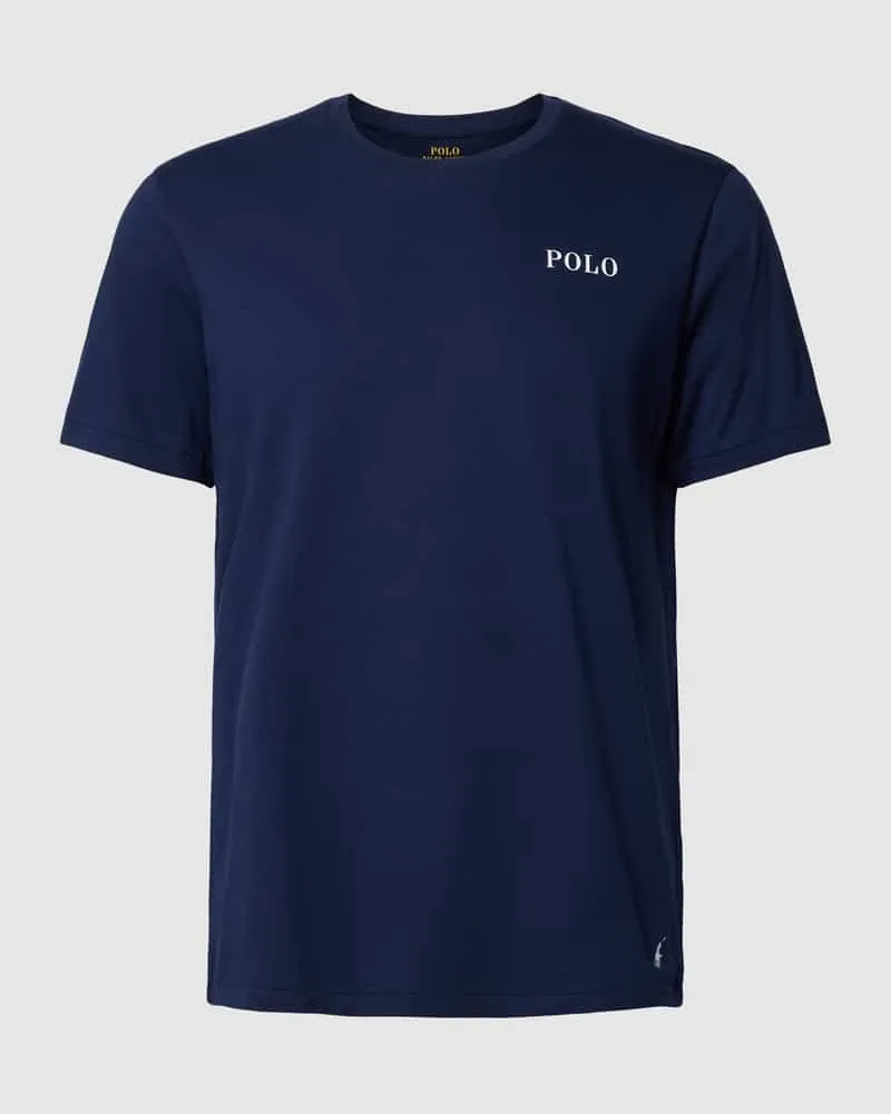 Ralph Lauren T-Shirt mit Label-Print Modell 'LIQUID COTTON Marine