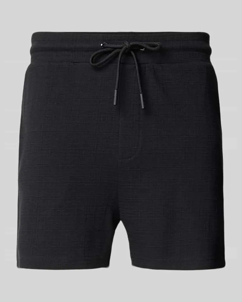 Strellson Regular Fit Shorts aus Baumwoll-MIx Modell 'FILIP Black