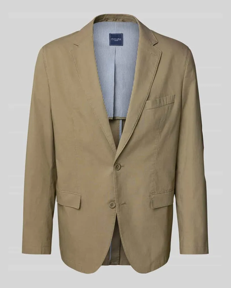 Christian Berg 2-Knopf-Sakko mit Reverskragen Schilf