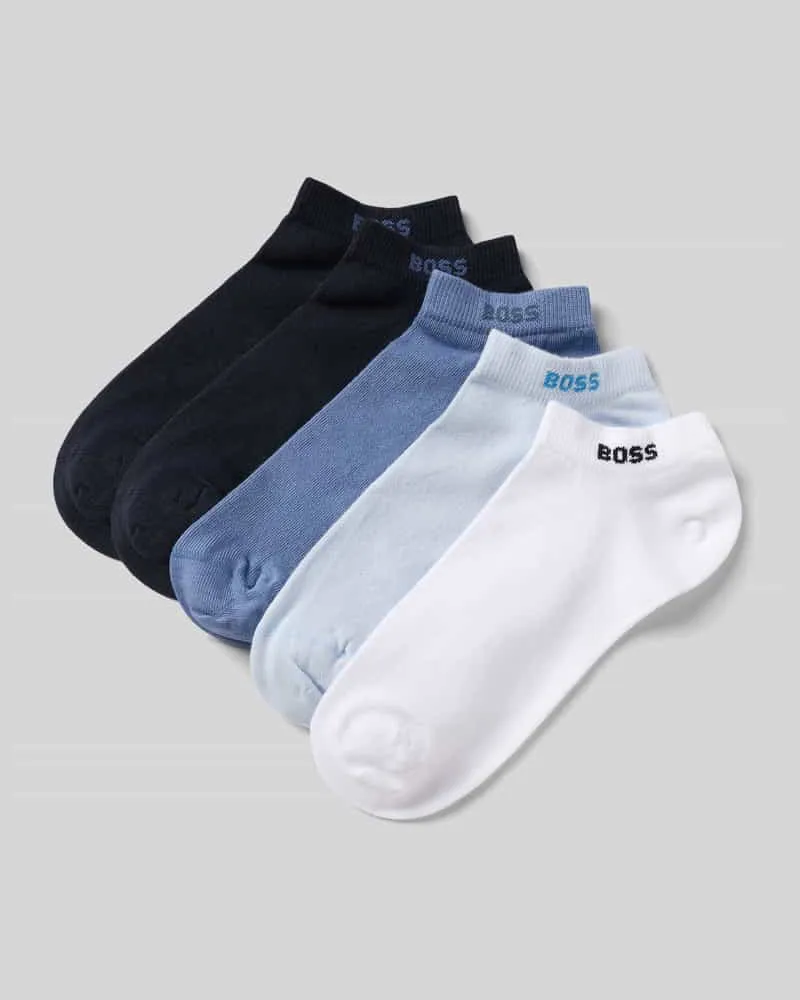 HUGO BOSS Socken aus Baumwoll-Mix in 5er Pack Modell 'AS UNI Marine
