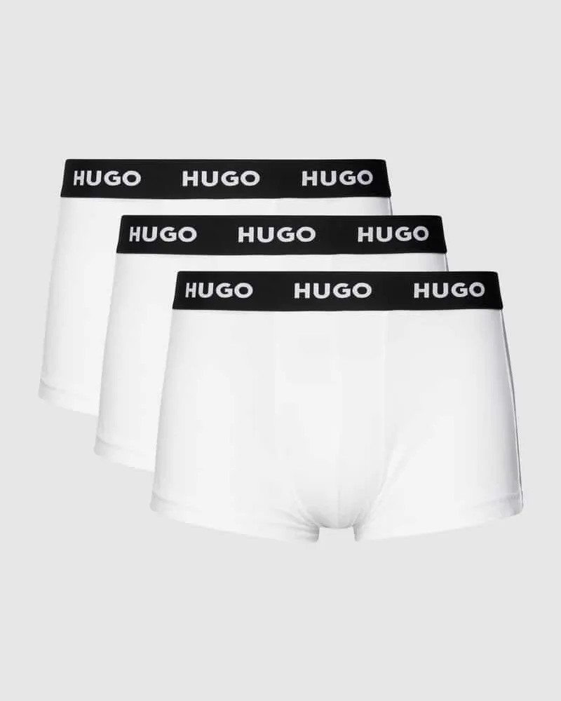 HUGO BOSS Trunks mit Label-Details im 3er-Pack Weiss