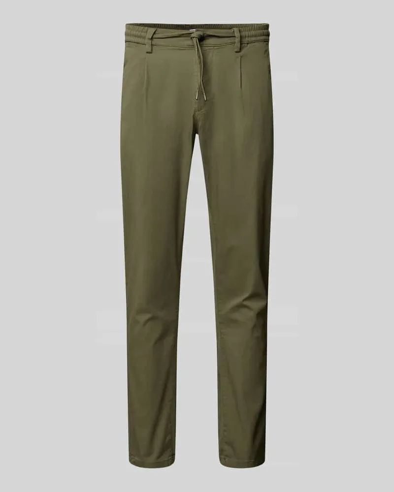 Lindbergh Hose mit Tunnelzug Oliv