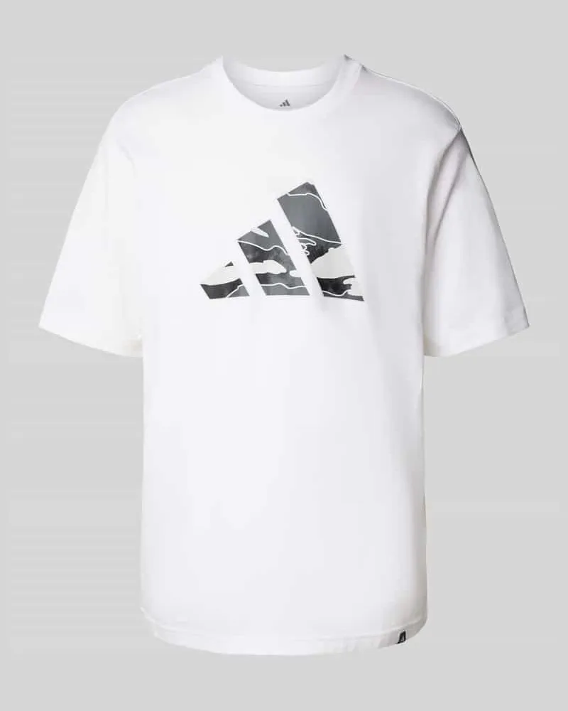 adidas T-Shirt mit Label-Print 
