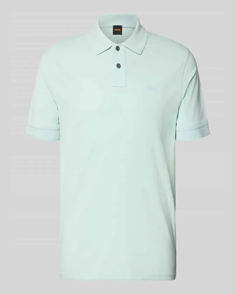 HUGO BOSS Regular Fit Poloshirt aus reiner Baumwolle Modell 'PRIME Tuerkis