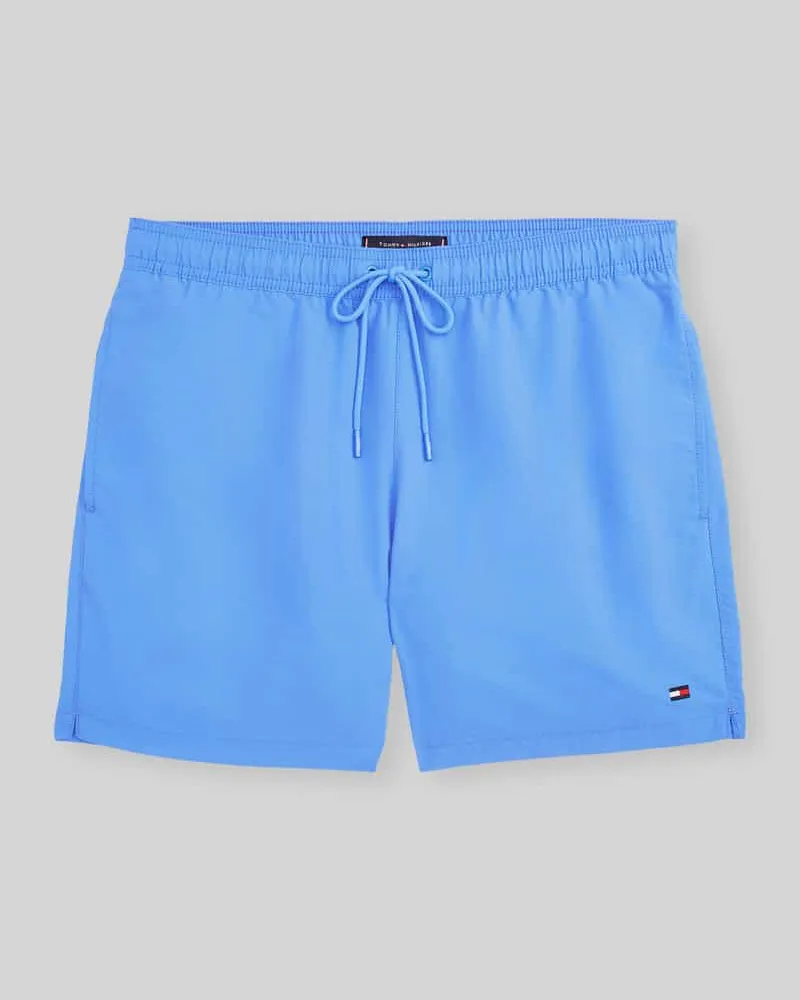 Tommy Hilfiger Regular Fit Badehose mit Logo Stitching Blau