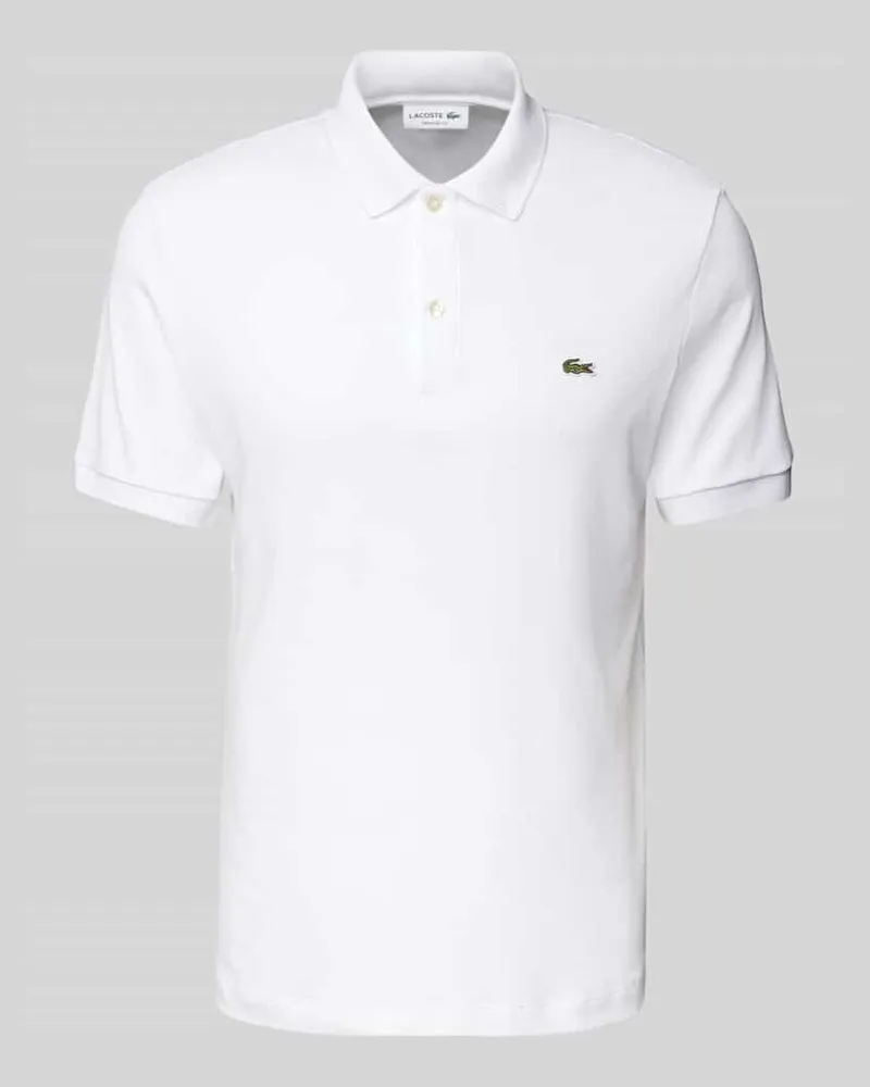 Lacoste Regular Fit Poloshirt mit Label-Detail Weiss