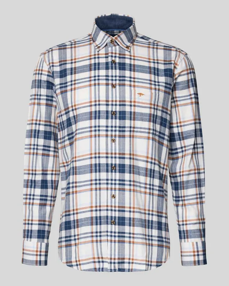 Fynch-Hatton Regular Fit Freizeithemd mit Button-Down-Kragen 